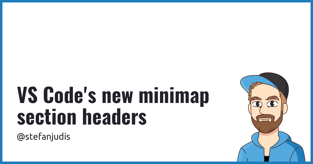 VS Code's new minimap section headers